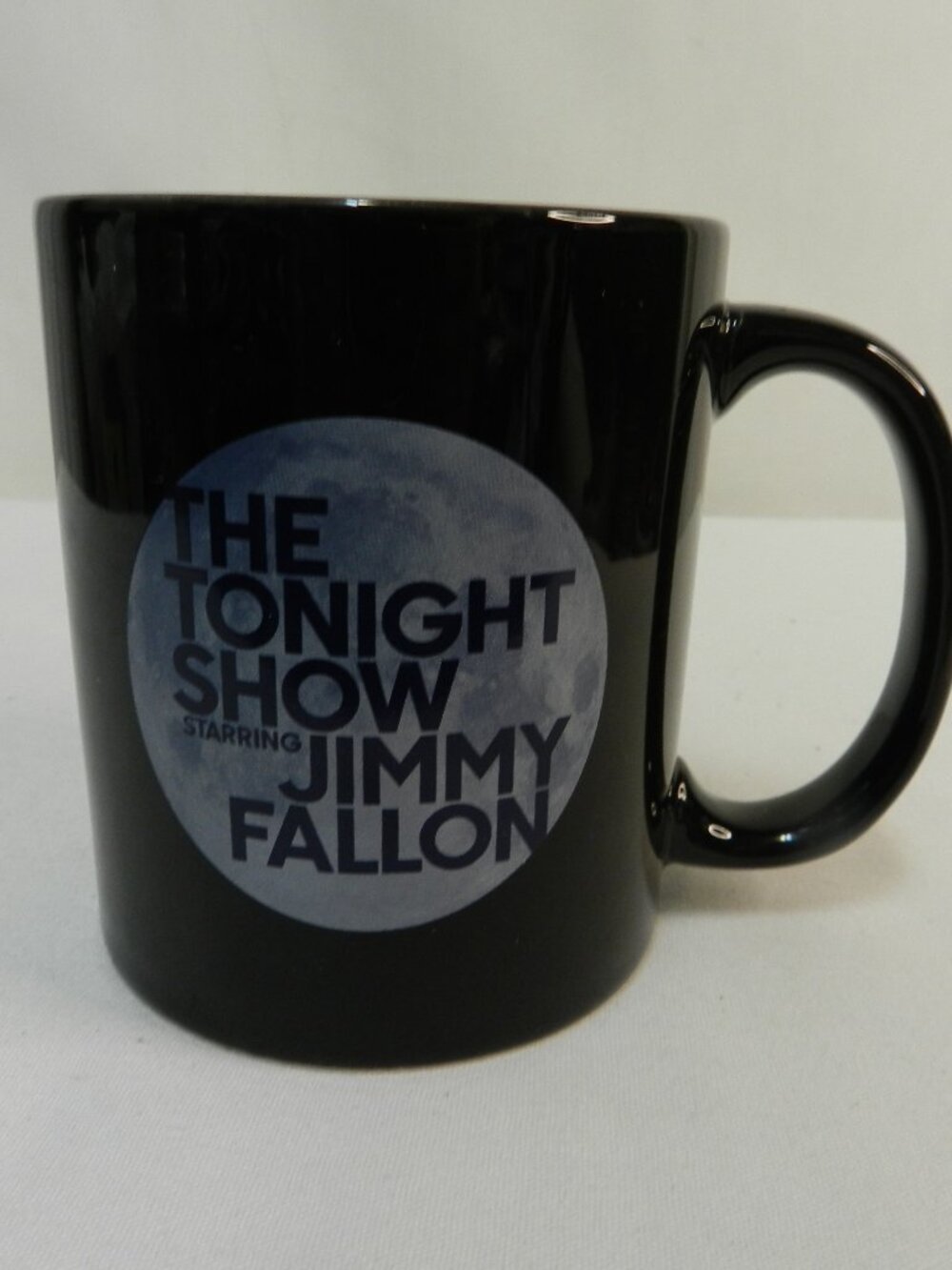 The Tonight Show Jimmy Fallon Mug Cup NBC Late Night Moon 2018 media black NEW